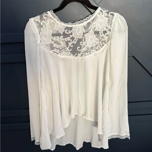 For Love And Lemons White Lace Blouse
